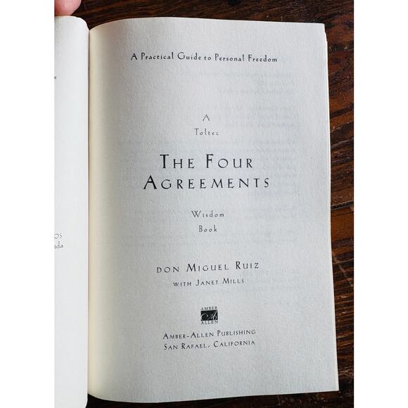 The Four Agreements A Toltec Wisdom Book by Don Miguel Ruiz Paperback - Picture 4 of 6